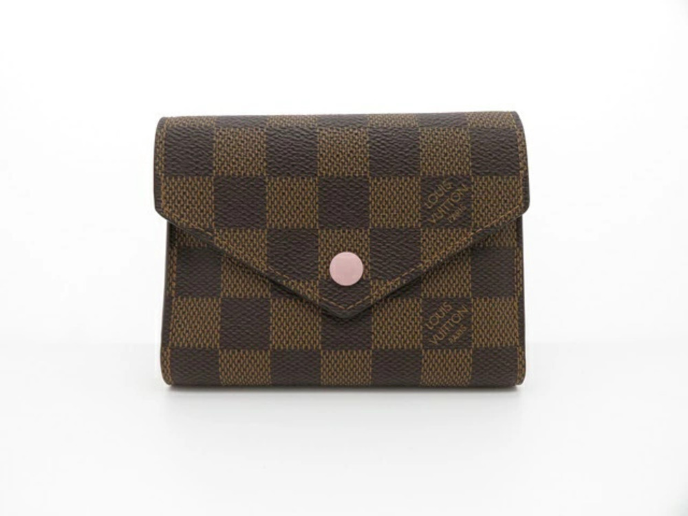 LOUIS VUITTON Portefeuille Victorine Wallet Damier Rose Pink Ballerine